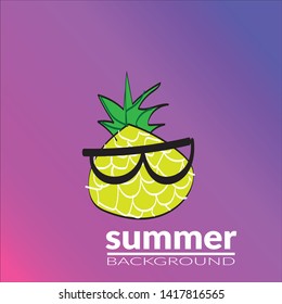 vector of background colorful summer party