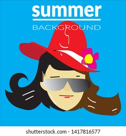 vector of background colorful summer party