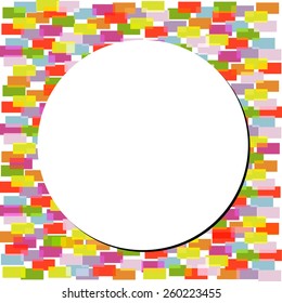 vector background from colorful think straight line with rugged edge