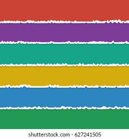 Vector background of colorful torn paper banners with space for text. Design paper elements with ripped edges for website and print