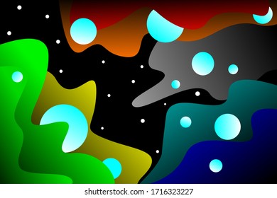 vector background of colorful waves