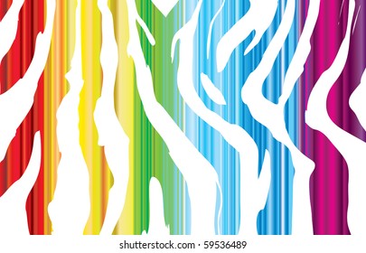 vector background colorful zebra
