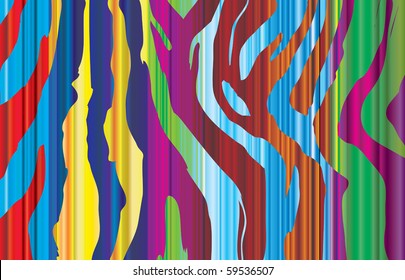 vector background colorful zebra
