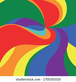 Vector background. Colors of rainbow. Gay pride illustration