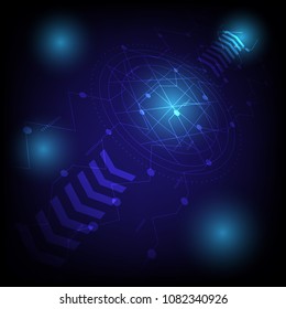 Vector background, communication technology of the present world.EPS10 