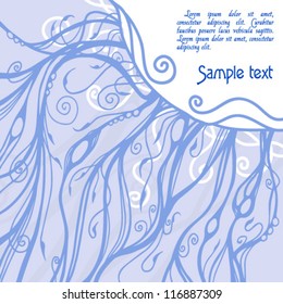 vector background with complex floral patterns in fairytale style