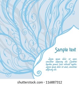 vector background with complex floral patterns in fairytale style