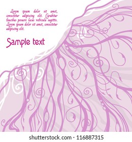 vector background with complex floral patterns in fairytale style