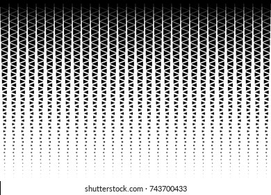 Vector background composed of black triangles.