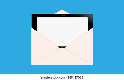 vector background computer message