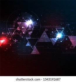 Vector background in the concept of digital.