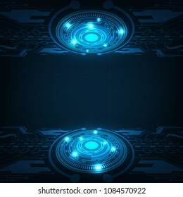 Vector background in the concept of technology.
