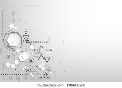 Vector background in the concept of technology.