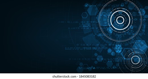Vector background in the concept of technology.