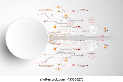 Vector background in the concept of technology.