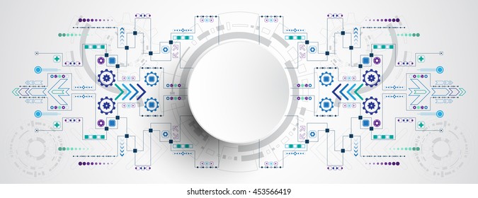 Vector background in the concept of technology.