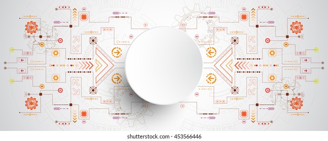 Vector background in the concept of technology.