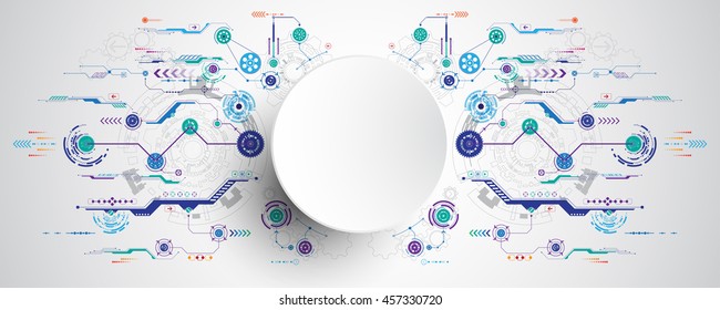 Vector background in the concept of technology.