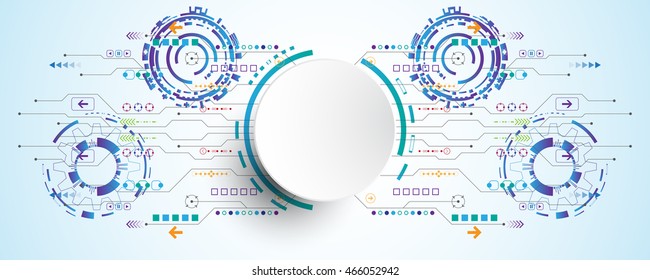 Vector background in the concept of technology.