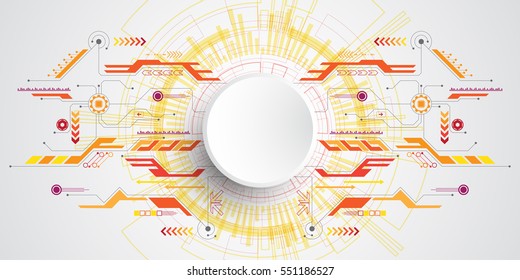 Vector background in the concept of technology.