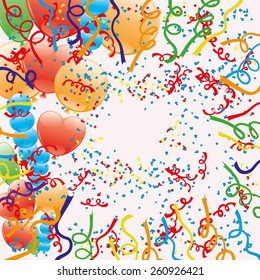 Vector background. Confetti