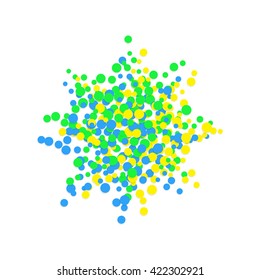 Vector background with confetti. Colorful ?onfetti on white background. EPS 10.