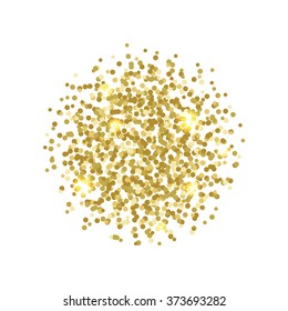 Vector Background With Confetti. Gold Confetti On White Background. EPS 10.