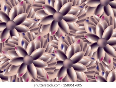 vector background consisting of abstract flowers, eps