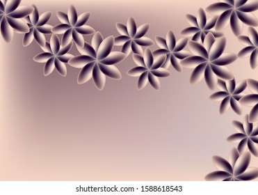 vector background consisting of abstract flowers, eps