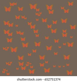 
Vector background consisting of butterflies, banner, poster, postcard, fabric