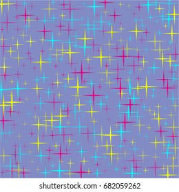 Vector background consisting of separate multicolored shapes, multicolored grid. Good for banners, posters, cards.
