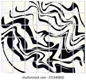 Vector background of contrasting tiles with marble pattern. Suitable for backgrounds, wallpaper and decorations.