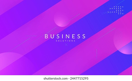 Vector Background. Cool Technology Banner. Purple Dynamic Texture. 3d Screen. Wavy Gradient Elements. Corporate Ui. Dark Landing Page. Pink Vector Background