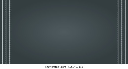 Vector background with copper rebars and copy space. Induastrial banner template on dark gray background. Vector illustration realistic metal rods and bars for building and construction.