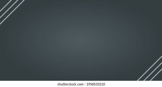 Vector background with copper rebars and copy space. Induastrial banner template on dark gray background. Vector illustration realistic metal rods and bars for building and construction.