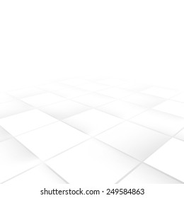 Vector Background with copy-space. White and grey abstract perspective background