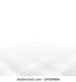 Vector Background with copy-space. White and grey abstract perspective background