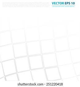 Vector Background with copy-space. White and grey abstract perspective background