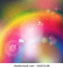 Vector background with cosmic dust in space