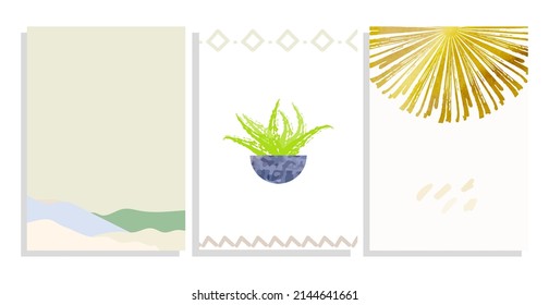 cubiertas de fondo vectorial con paisaje,flor de aloe      