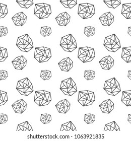Vector background of crumpled paper, seamless