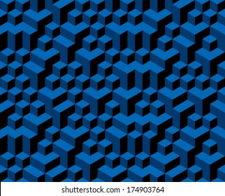 Vector background with cubes.
