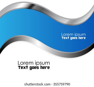 Vector background curve line on space overlap layer graphic for text and message modern artwork design
