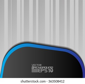 Vector background curve line on space overlap layer graphic for text and message modern artwork design
