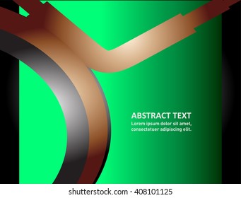 Vector background curve line on space overlap layer graphic for text and message modern artwork design

