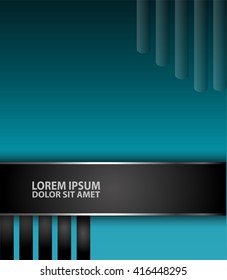Vector background curve line on space overlap layer graphic for text and message modern artwork design

