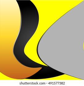 Vector background curve line on space overlap layer graphic for text and message modern artwork design

