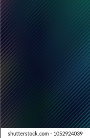 Vector background in dack blue colors with gloss effect satin, silk fabric. Iridescent stripes. Imitation of chameleon fabric. Element for design of folders, faders, gift cards, posters