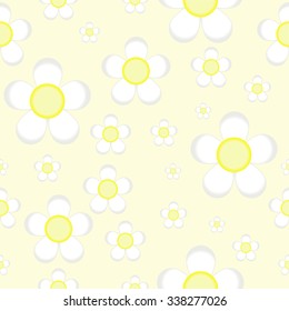 vector background with daisies