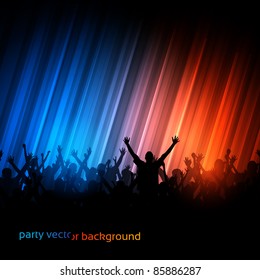 Vector Background - Dancing Young People